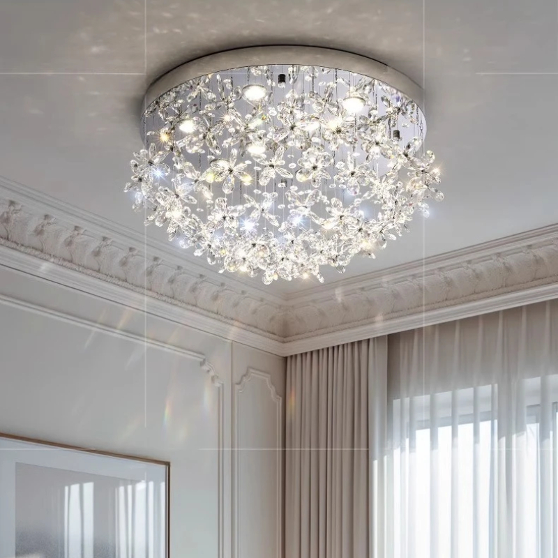 Interior Design Luxury Living Room - Luminária de Teto de Luxo Americana