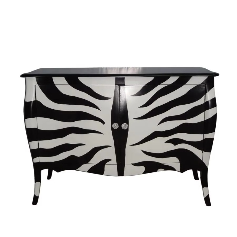 Interior Design Monochrome - Buffet ou Aparador com Estampa de