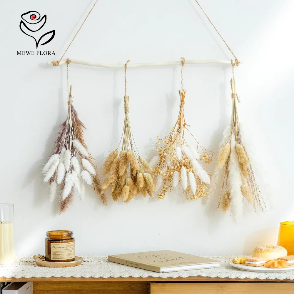 Dried Pampas Bundle - Palhetas naturais pampas grama mix buquês