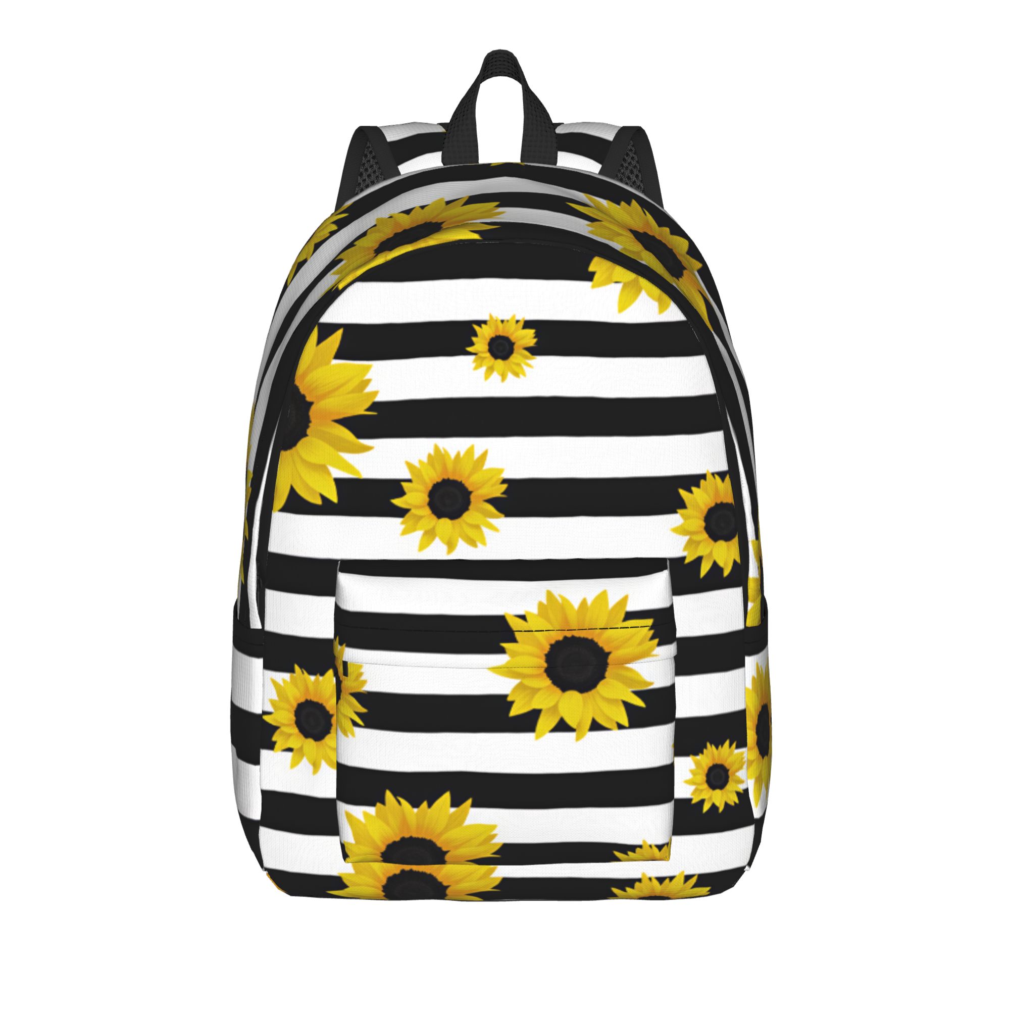 Interior Design Monochrome - Mochila com Listras Monocromáticas de Girassol,