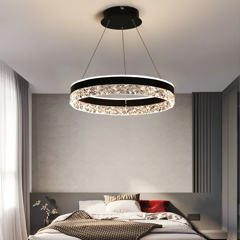 Interior Design Luxury Living Room - Luxo moderno cristal led pingente de