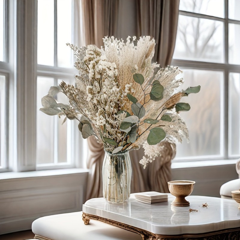 45 Peças de Flores Secas Mista - Dried Pampas Bundle avaliação e preço