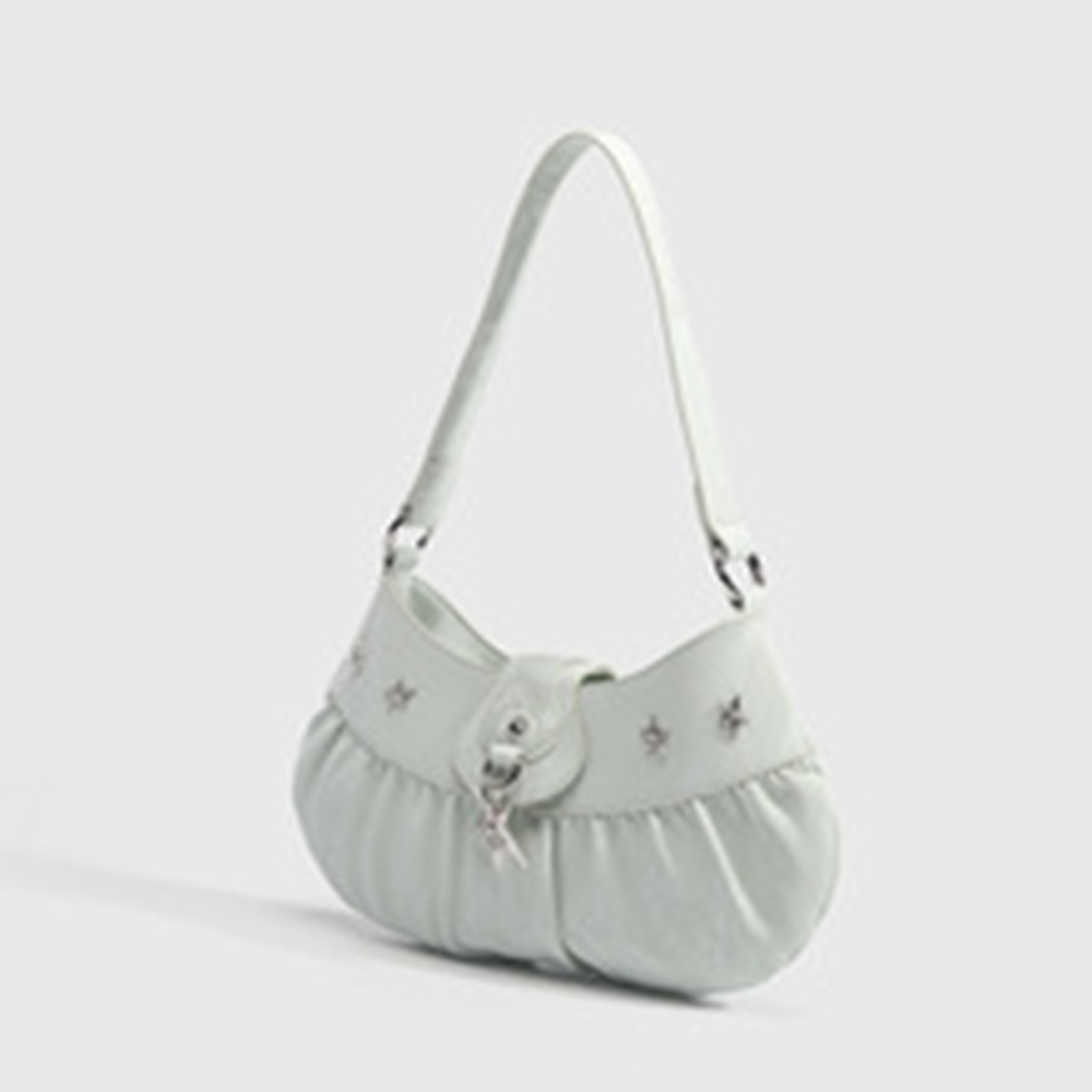 Bolsa de ombro plissada monocr - Interior Design Monochrome avaliação e preço