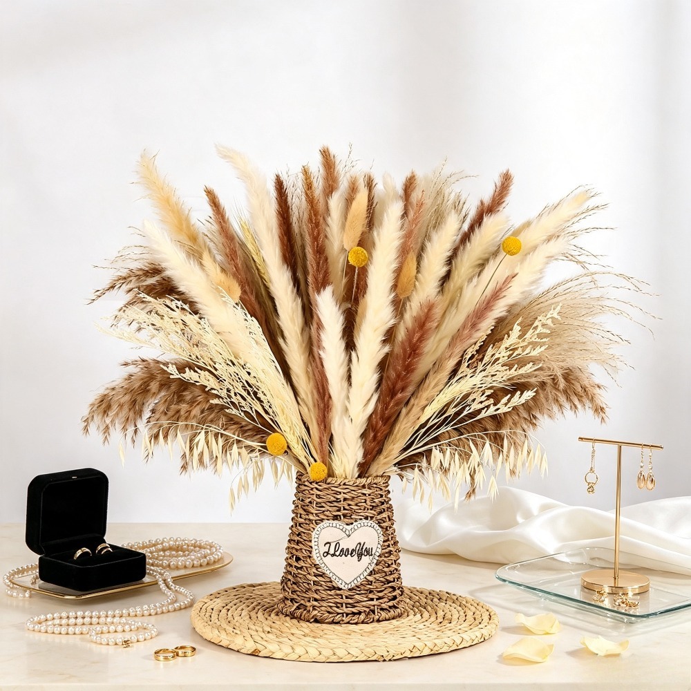 Buquê de Flores Secas Naturais - Dried Pampas Bundle avaliação e preço