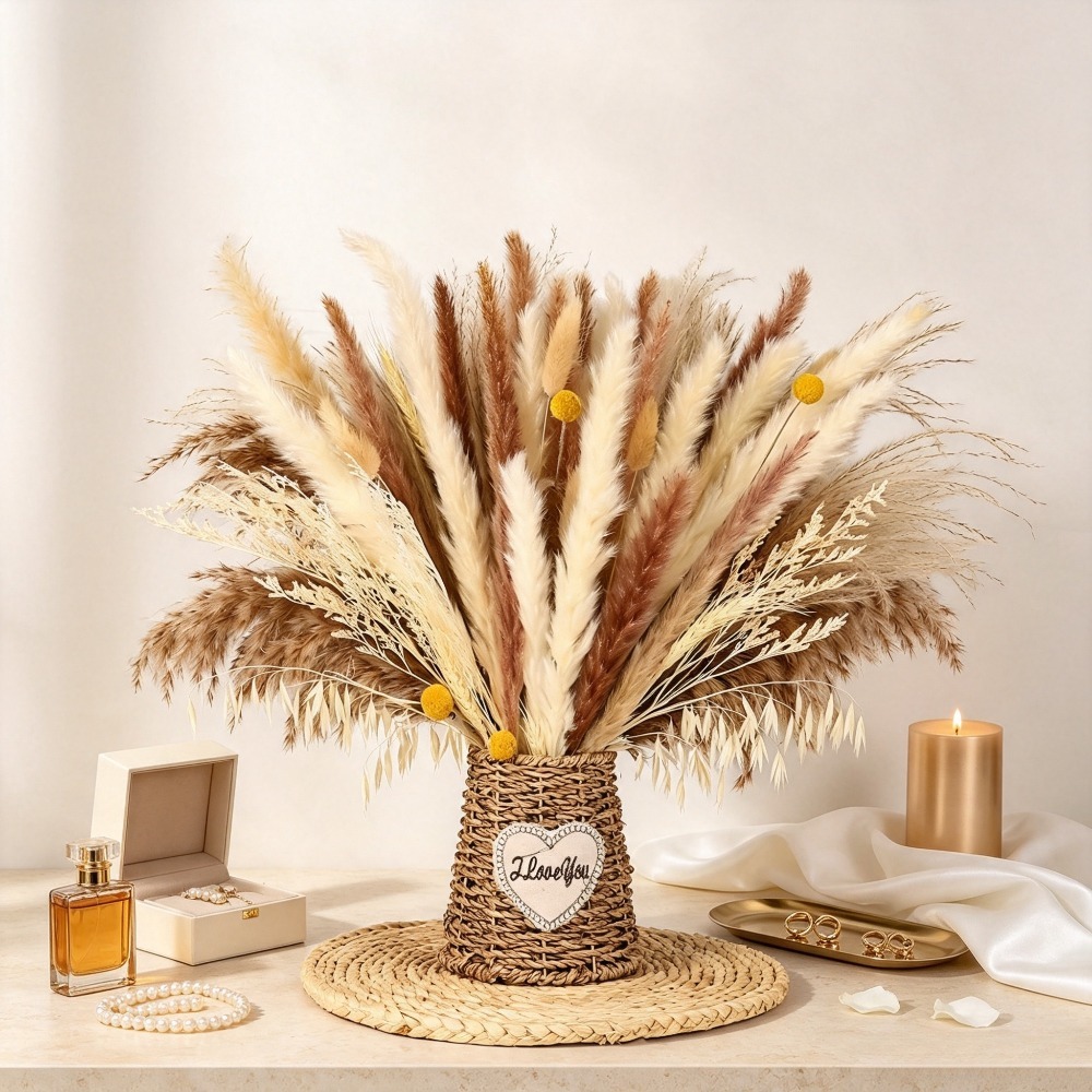 Buquê de Flores Secas Naturais - Dried Pampas Bundle avaliação e preço