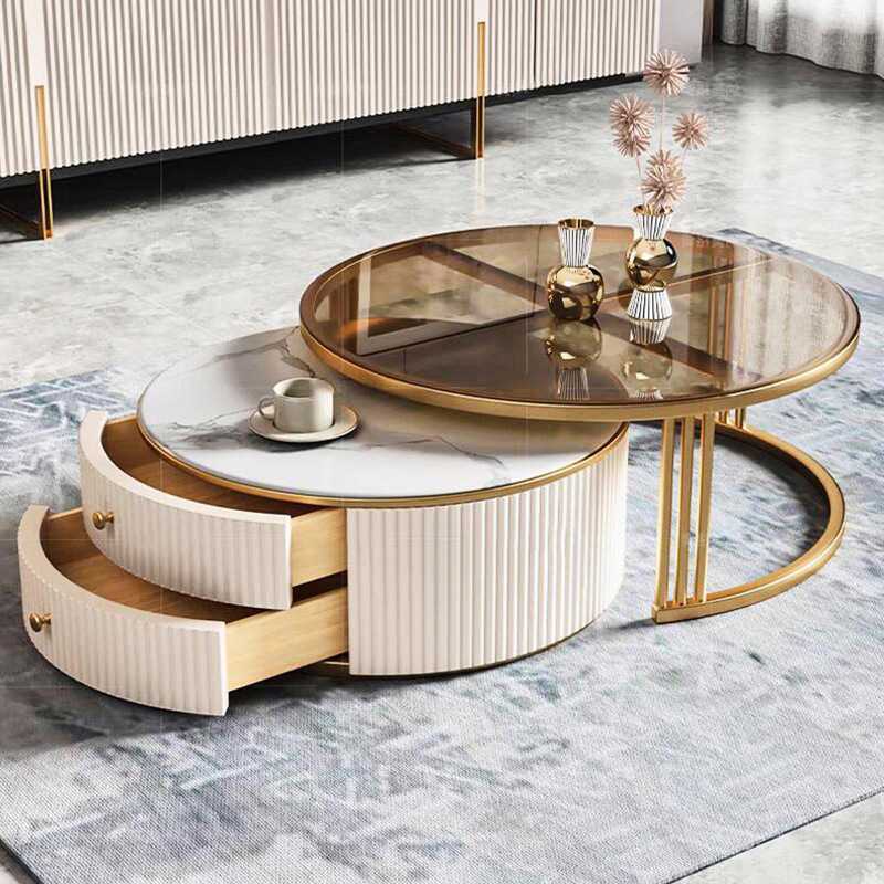Conjunto de Mesa de Café Moder - Interior Design Luxury Living Room avaliação e preço